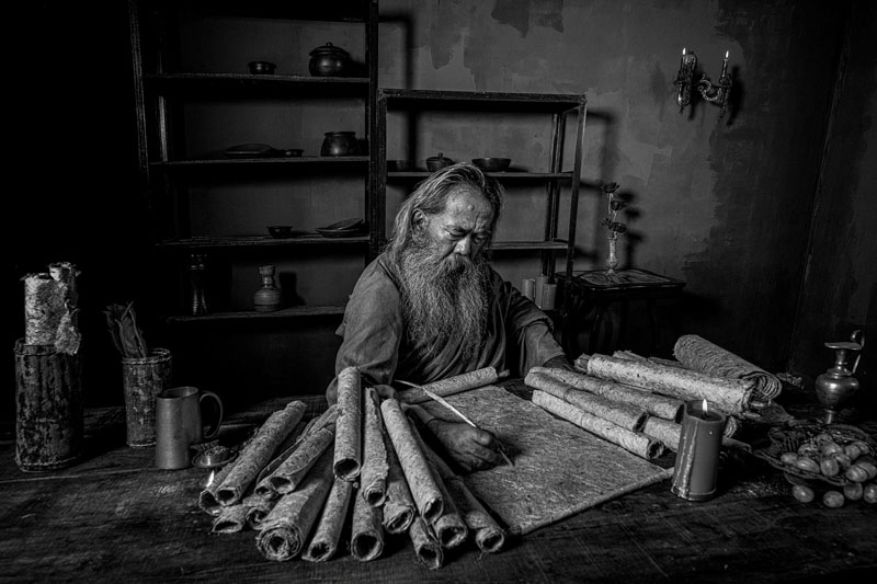 Writing old manuscript