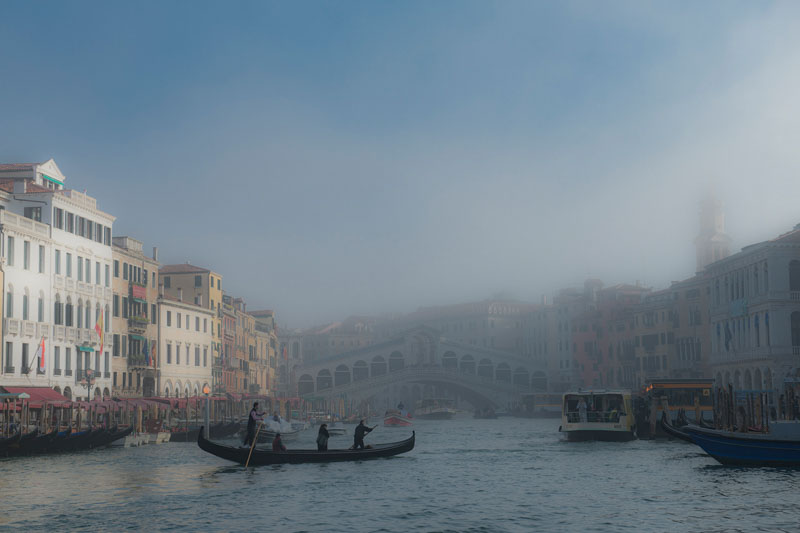 Misty morning in venice